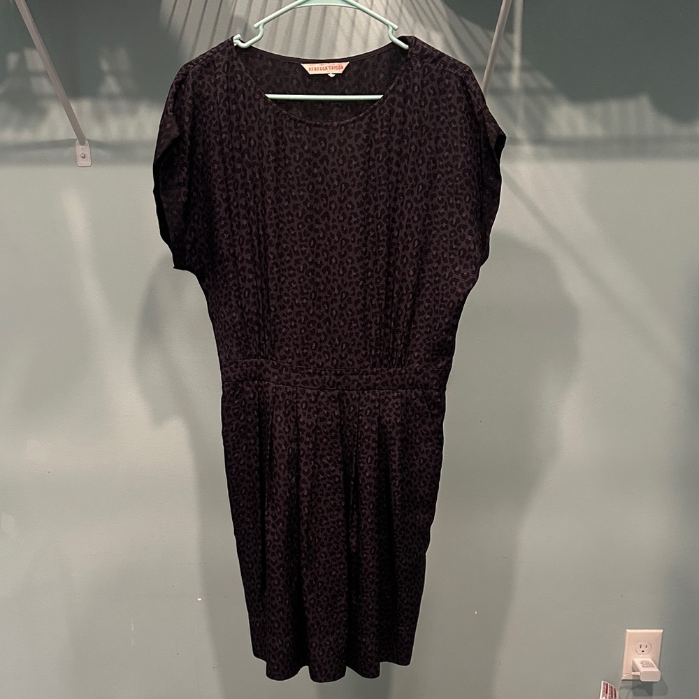 Rebecca Taylor Black leopard Dress